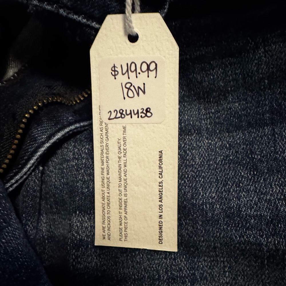 Dark Blue Denim Jeans PETRA brand new 18W boot cut tall